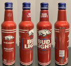 Bud Light Arkansas Razorbacks Aluminum Bottle