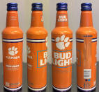 Bud Light Clemson Aluminum Bottle