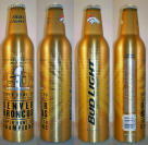 Bud Light Broncos Aluminum Bottle