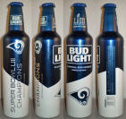 Bud Light Rams Aluminum Bottle