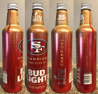 Bud Light San Francisco 49ers Aluminum Bottle