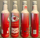 Bud Light Kansas City Chiefs Champions Aluminum Bottle