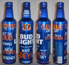 Bud Light NFL 2021 Kickoff Aluminum Bottle