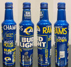 Bud Light Rams Aluminum Bottle