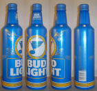 Bud Light St Louis Blues Aluminum Bottle