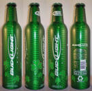 Bud Light St Pats Aluminum Bottle