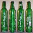 Bud Light St Pats Aluminum Bottle