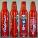 Budweiser Yankees Aluminum Bottle
