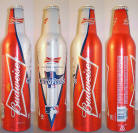 Budweiser Baseball Aluminum Bottle