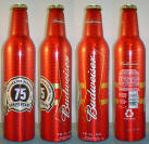 Budweiser Redskins Aluminum Bottle