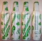 Budweiser St Pats Aluminum Bottle