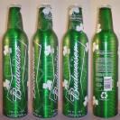 Budweiser St Pats Aluminum Bottle