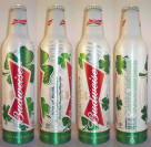 Budweiser St Pats Aluminum Bottle