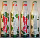 Budweiser St Patricks Day Aluminum Bottle