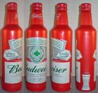 Budweiser St Pats Aluminum Bottle