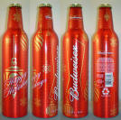 Budweiser Christmas Aluminum Bottle