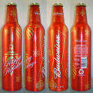 Budweiser Christmas Aluminum Bottle