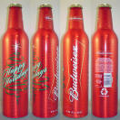 Budweiser Christmas Aluminum Bottle