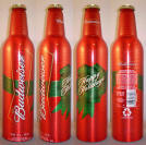 Budweiser Christmas Aluminum Bottle