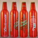 Budweiser Christmas Aluminum Bottle