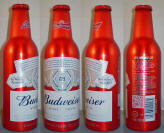 Budweiser China Aluminum Bottle