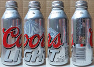 Coors Light Aluminum Bottle