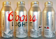 Coors Light Aluminum Bottle