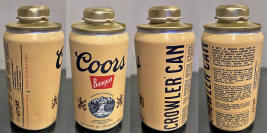 Coors Banquet Crowler Aluminum Bottle