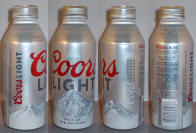 Coors Light Aluminum Bottle