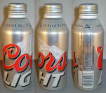 Coors Light Aluminum Bottle