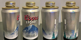 Coors Light Crowler Aluminum Bottle