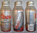 Coors Light NFL Aluminum Bottle