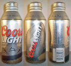 Coors Light NFL Aluminum Bottle