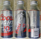 Coors Light NFL Aluminum Bottle