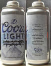 Coors Light Champions Ice Aluminum Bottle