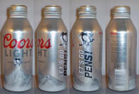Coors Light Penguins Aluminum Bottle