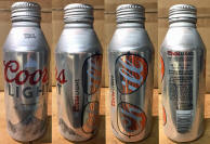 Coors Light Summer Edition Aluminum Bottle