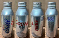 Coors Light Summer Edition Chill Aluminum Bottle