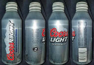 Coors Light Aluminum Bottle