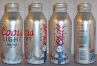 Coors Light Winter 2021 Aluminum Bottle