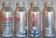 Coors Light Winter 2021 Aluminum Bottle