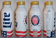 Miller Lite Flag Aluminum Bottle