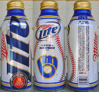 Miller Lite MLB 2012 Aluminum Bottle