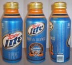 Miller Lite NFL Aluminum Bottle