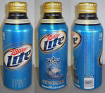 Miller Lite NFL Aluminum Bottle