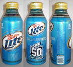 Miller Lite NFL Aluminum Bottle