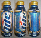 Miller Lite NFL Aluminum Bottle