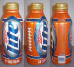 Miller Lite NFL12 Aluminum Bottle