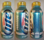 Miller Lite NFL12 Aluminum Bottle