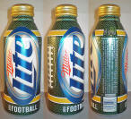 Miller Lite NFL12 Aluminum Bottle